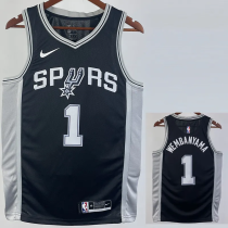 22-23 SA Spurs WEMBANYAMA #1 Black Top Quality Hot Pressing NBA Jersey 22-23 SA Spurs WEMBANYAMA #1 Black Top Quality Hot Pressing NBA Jersey