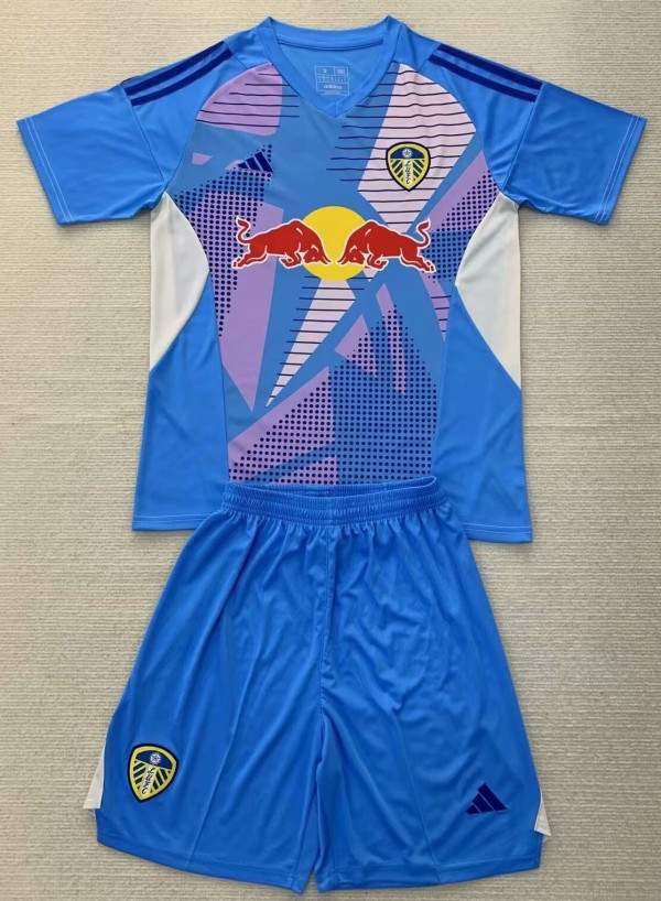 24-25 Leeds United Lake blue GoalKeeper Adult Suit