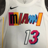 22-23 HEAT ADERAYO #13 White City Edition Top Quality Hot Pressing NBA Jersey