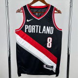 22-23 Trail Blazers AVDIJA #8 Black Top Quality Hot Pressing NBA Jersey