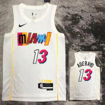 22-23 HEAT ADEBAYO #13 White City Edition Top Quality Hot Pressing NBA Jersey 22-23 HEAT ADEBAYO #13 White City Edition Top Quality Hot Pressing NBA Jersey