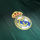 2012-2013 RMA Away Green Long Sleeve Retro Soccer Jersey