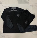 24-25 Corinthians High Quality Half Pull Tracksuit