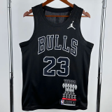 BULLS JORDAN #23 Black Glory Edition Top Quality Hot Pressing NBA Jersey