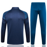 23-24 Man City High Quality Half Pull Tracksuit