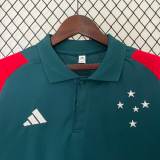 24-25 Cruzeiro Green Polo Short Sleeve