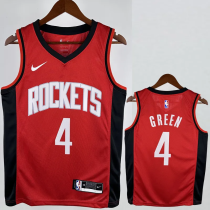22-23 ROCKETS GREEN #4 Red Away Top Quality Hot Pressing NBA Jersey 22-23 ROCKETS GREEN #4 Red Away Top Quality Hot Pressing NBA Jersey