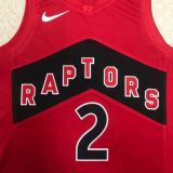22-23 Raptors LEONARD #2 Red Top Quality Hot Pressing NBA Jersey