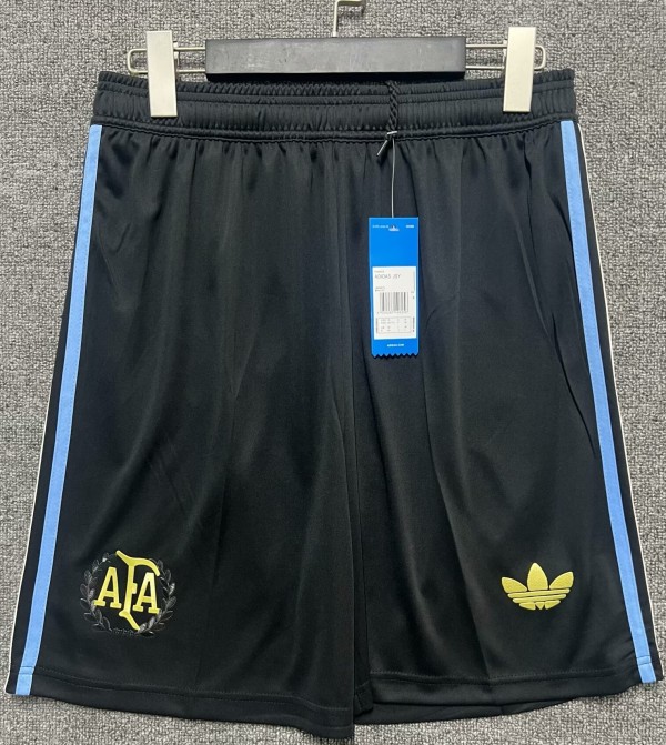 24-25 Argentina Black 50th Commemorative Edition Shorts Pants