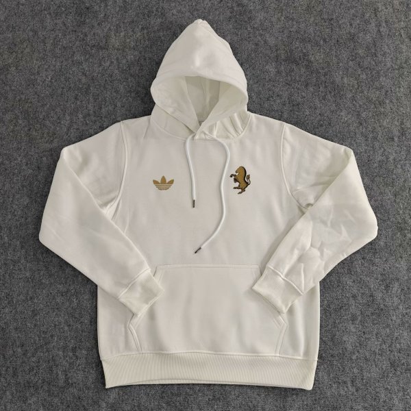 2024 JUV White Fleece Hoodie