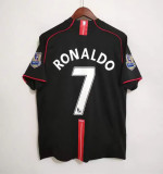 RONALDO 7 #2007-2008 Man Utd Third League Edition Retro Soccer Jersey(联赛版 带双臂章)