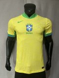 2024 Brazil Home Player Version Soccer Jersey