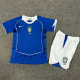 2004 Brazil Away Retro Kids Soccer Jersey