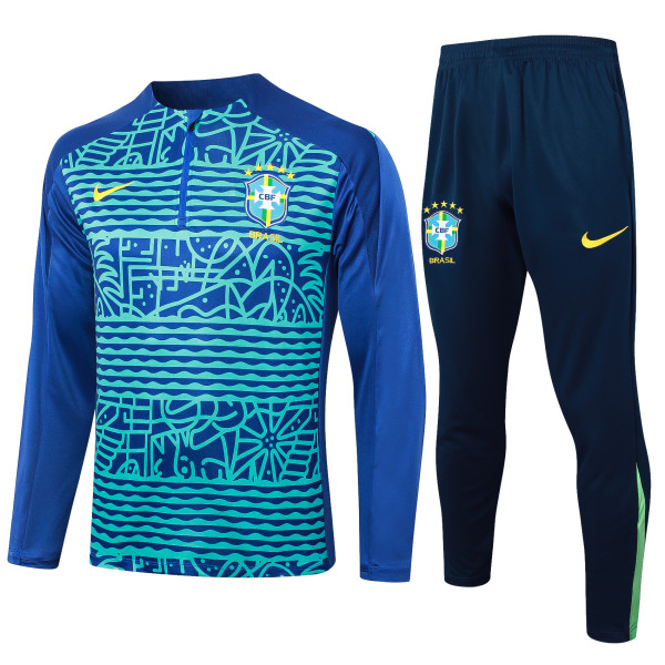24-25 Brazil High Quality Half Pull Tracksuit