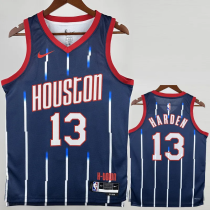 22-23 Rockets HARDEN #13 Royal blue City Edition Top Quality Hot Pressing NBA Jersey