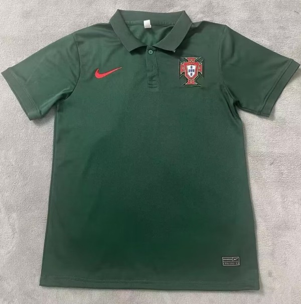 24-25 Portugal Green Polo Short Sleeve