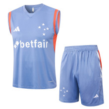 24-25 Cruzeiro High Quality Tank Top And Shorts Suit