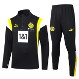 23-24 Dortmund High Quality Half Pull Tracksuit