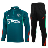 23-24 Man Utd High Quality Half Pull Tracksuit