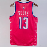 22-23 Wizards POOLE #13 Pink City Edition Top Quality Hot Pressing NBA Jersey
