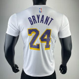 2023 LAKERS BRYANT #24 White Quick drying T-shirt