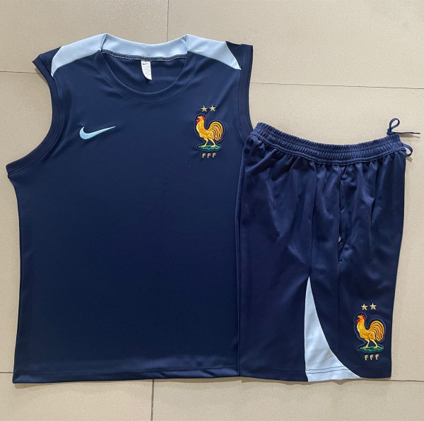 24-25 France High quality Tank Top And Shorts Suit