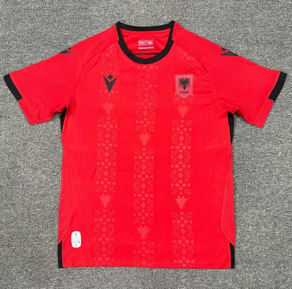 24-25 Albania Home Fans Soccer Jersey