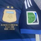 2014 Argentina Away Retro Soccer Jersey