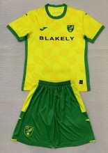 24-25 Norwich City Home Kids Soccer Jersey