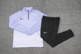 2024 NK Purple Half Pull Tracksuit 
