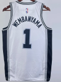 22-23 SA Spurs WEMBANYAMA #1 White Top Quality Hot Pressing NBA Jersey