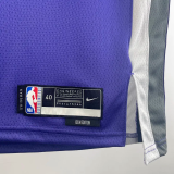 23-24 KINGS FOX #5 Purple Away Top Quality Hot Pressing NBA Jersey(V领）