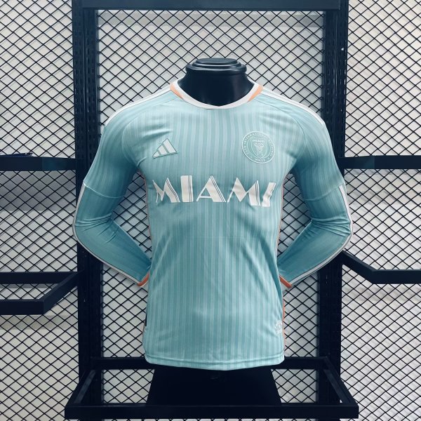24-25 Inter Miami Third Long sleeves Player Version Soccer Jersey