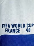 1998 France Away Retro Long Sleeves Soccer Jersey