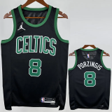 22-23 Celtics PORZINGIS #8 Black Top Quality Hot Pressing NBA Jersey (Trapeze Edition)