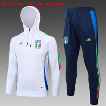 24-25 Italy High Quality Kids Hoodie Jacket Tracksuit