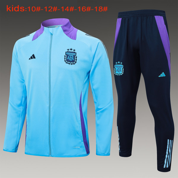 24-25 Argentina High Quality Kids Jacket Tracksuit