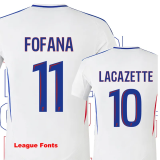 24-25 Lyon Home Player Version Soccer Jersey