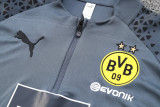 23-24 Dortmund High Quality Half Pull Tracksuit