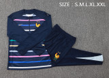 24-25 France High Quality Half Pull Tracksuit