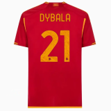 23-24 Roma Home Fans Soccer Jersey