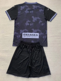 24-25 Swansea Away Kids Soccer Jersey