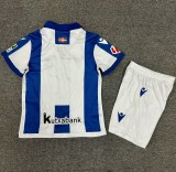24-25 Real Sociedad Home Kids Soccer Jersey