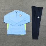 24-25 Man City High Quality Half Pull Tracksuit
