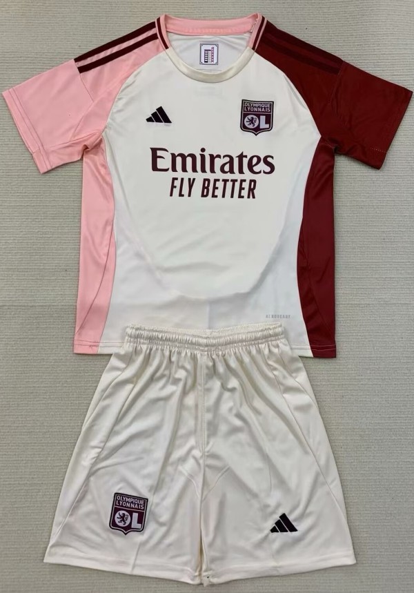 24-25 Lyon Third Kids Soccer Jersey