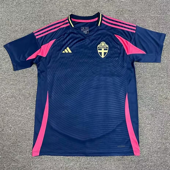 2024 Sweden Away Fans Version Soccer Jersey