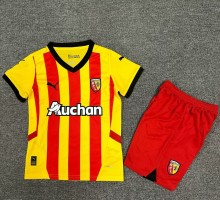 24-25 RC Lens Home Kids Soccer Jersey