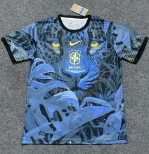 2024 Brazil Blue Special Edition Fans Soccer Jersey