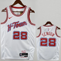 23-24 ROCKETS SENGUN #28 White City Edition Home Top Quality Hot Pressing NBA Jersey 23-24 ROCKETS SENGUN #28 White City Edition Home Top Quality Hot Pressing NBA Jersey