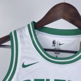2023 CELTICS TATUM #0 White Top Quality Hot Pressing Kids NBA Jersey